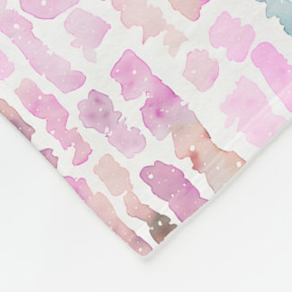 Abstrakte Pastellbonbons Fleecedecke
