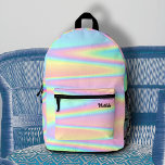 abstrakte Pastellfarben Bedruckter Rucksack<br><div class="desc">Pastellhintergrund</div>