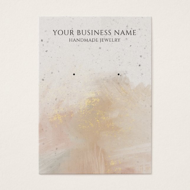 Abstrakte Pastellfarben-Ohrring-Anzeigetafeln (Vorderseite)