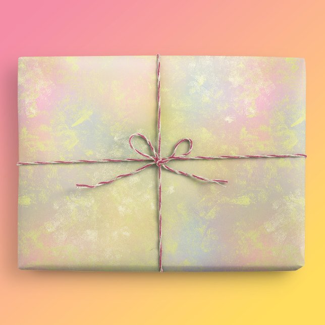Abstrakte Pastellfeder-Textur Geschenkpapier (Spring Texture Gift Mockup)