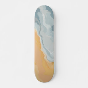 Abstrakte Pastellmalerei Sommer Edition Skateboard