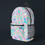 abstrakte Pastellpunkte Bedruckter Rucksack<br><div class="desc">Pastelltöner-Backpack</div>