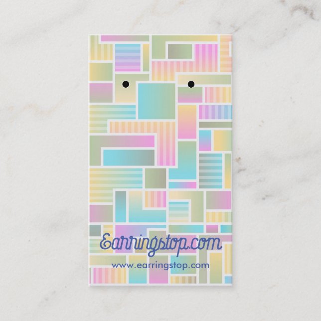 Abstrakte Pastelohrkarten Visitenkarte (Vorderseite)