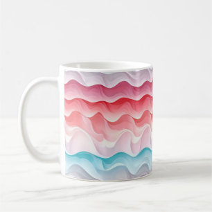 Abstrakte Pastelwelle Kaffeetasse