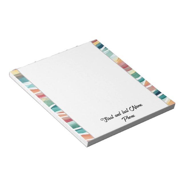 Abstrakte Pastete Notizblock (angewinkelt)