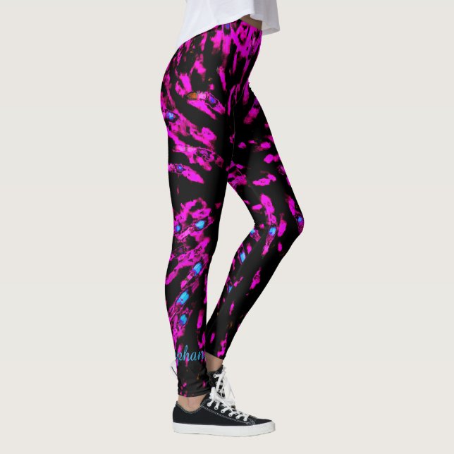 Abstrakte, Personalisierte Bezeichnung in Pink und Leggings (Rechts)