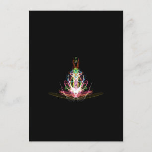 Abstrakte Pfauenverschlusskarte Begleitkarte