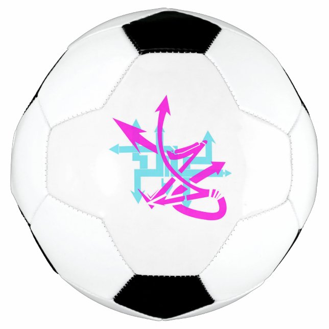 Abstrakte Pfeile Fußball (Vorderseite)
