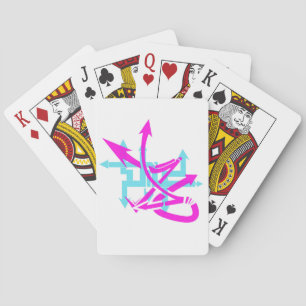 Abstrakte Pfeile Kartenspielen Spielkarten