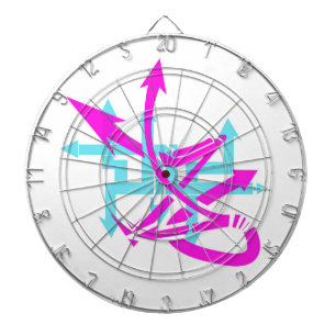 Abstrakte Pfeiltasten Dartscheibe