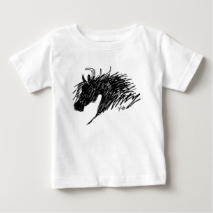 Abstrakte Pferdehaut Baby T-shirt