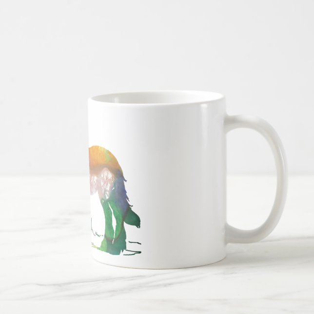 Abstrakte PferdeSilhouette Tasse (Rechts)