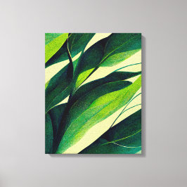 Abstrakte Pflanze Malen von Leinwand Mauer