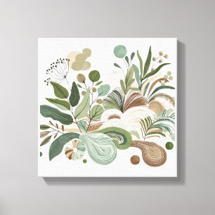 Abstrakte Pflanze Natur Kunst, Dichtung und Musik Leinwanddruck