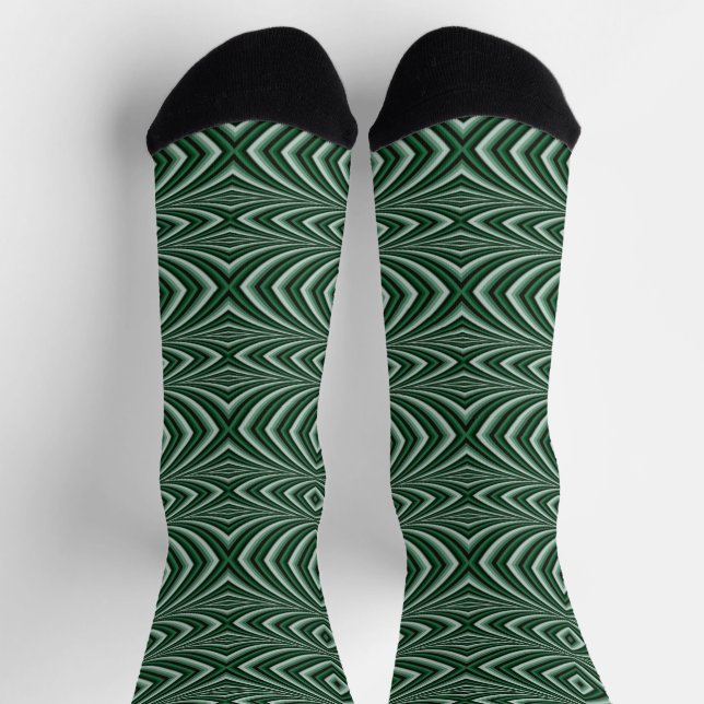 Abstrakte Pflanze Socken (Oben)