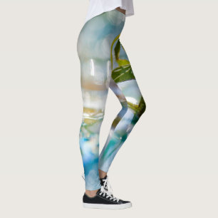 Abstrakte Pflanze Wasser Leggings