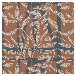 abstrakte Pflanzen - Gepunktete geometrische Textu Stoff