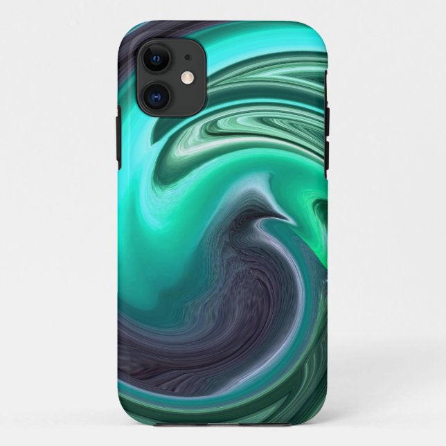 Abstrakte Pflaumentaube im Fall Aqua iPhone 5 Case-Mate iPhone Hülle (Rückseite)
