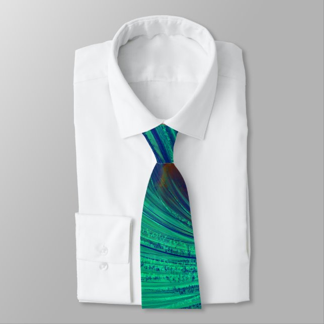 Abstrakte Phoenix Feathers Krawatte (Gebunden)