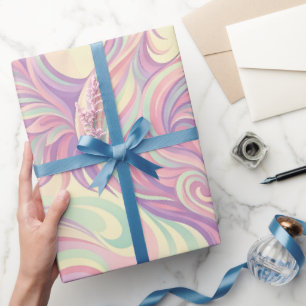 Abstrakte Phönix-Flügel Pastell-Kunst-Geschenkpapi Geschenkpapier