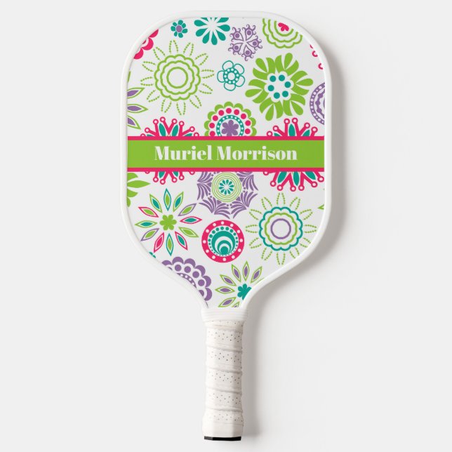 Abstrakte Pickleball-Prinzessin Pickleball Pad Pickleball Schläger (Rückseite)