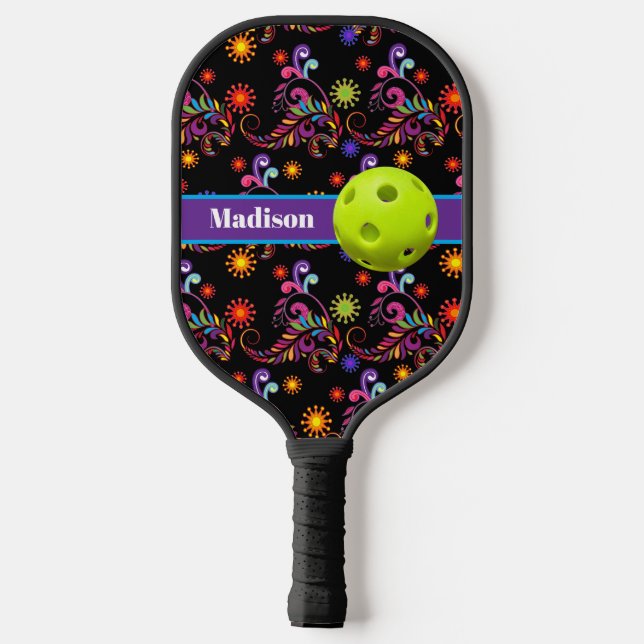 Abstrakte Pickleball-Prinzessin Pickleball Pad Pickleball Schläger (Rückseite)