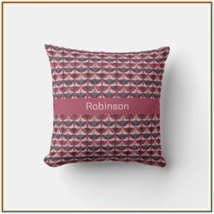 Abstrakte Pink Blau Gold Art Deco Stimmung Kissen