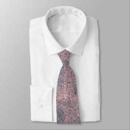 Abstrakte Pink Graue Web-Tie-Dye Krawatte
