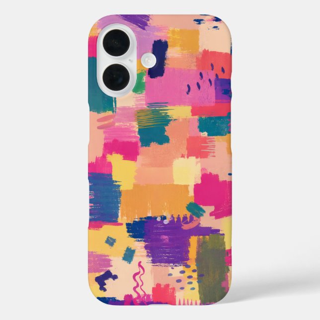 Abstrakte Pinselstrich-Nahtlos-Muster Case-Mate iPhone Hülle (Rückseite)
