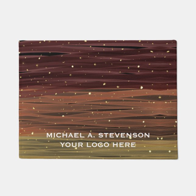 Abstrakte Pinselstriche, angepasst Fußmatte (Vorderseite)