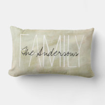 Abstrakte Pinselstriche Familienmonogramm