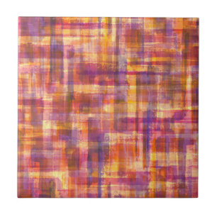 Abstrakte Pinselstriche Fliese