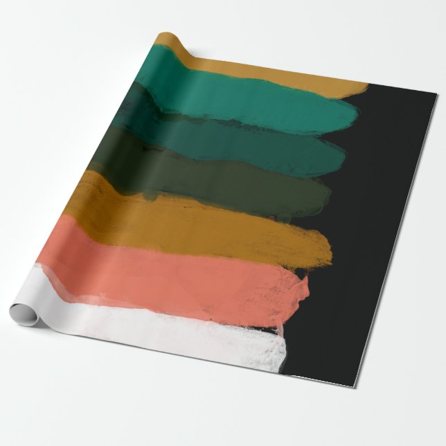 Abstrakte Pinselstriche für Kunstlinien  Geschenkpapier (Ungerollt)
