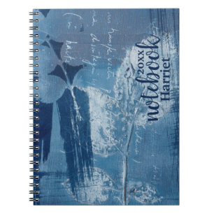 Abstrakte Pinselstriche  Notizblock