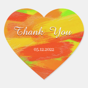 Abstrakte Pinselstriche texture.text hören Herz-Aufkleber