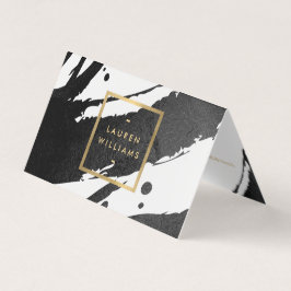 Abstrakte Pinselstriche Visitenkarten