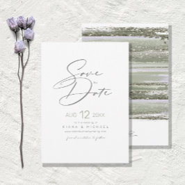 Abstrakte Pinselstriche Wedding We Do ID886 Save The Date