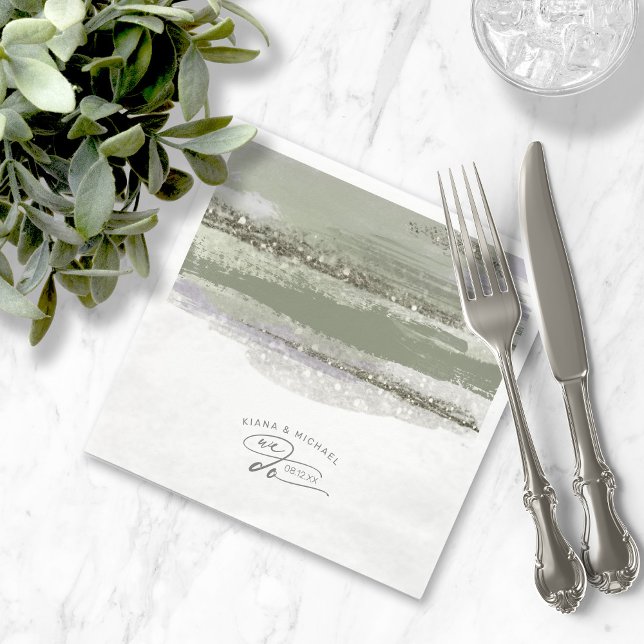 Abstrakte Pinselstriche Wedding We Do ID886 Serviette (Von Creator hochgeladen)