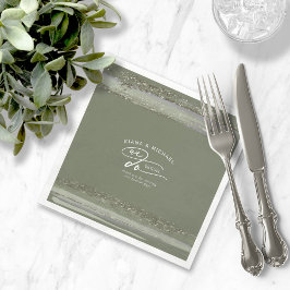 Abstrakte Pinselstriche Wir danken Ihnen ID886 Serviette