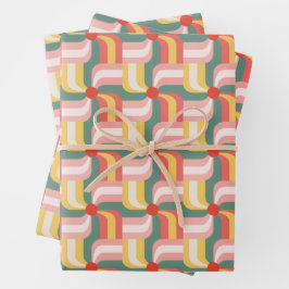 Abstrakte Pinwheels Geschenkpapier Set