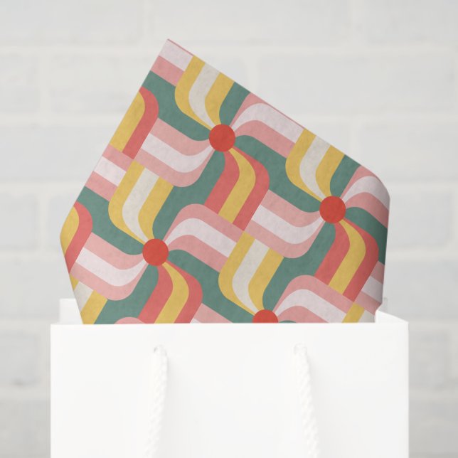 Abstrakte Pinwheels Seidenpapier (Geschenktüte)