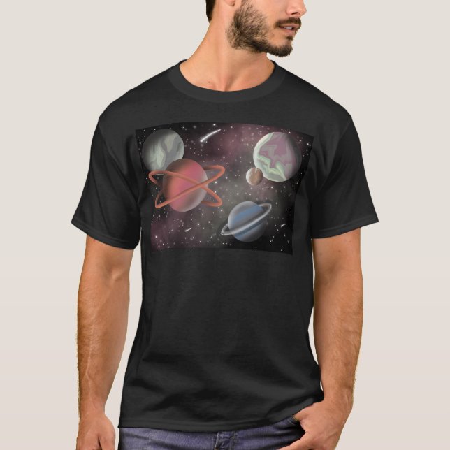 Abstrakte Planeten 2 T-Shirt (Vorderseite)