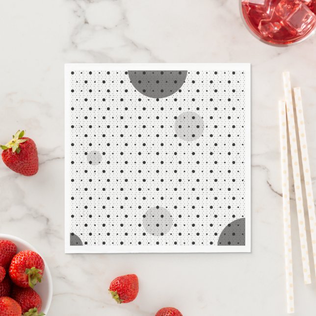 Abstrakte Polka Dots h11 Serviette (Beispiel)