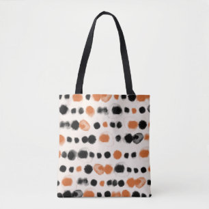 Abstrakte Polka Punkte: Aquarellgeometrie.