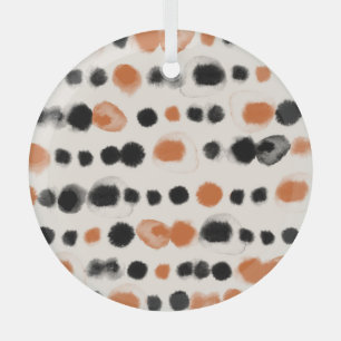 Abstrakte Polka Punkte: Aquarellgeometrie. Ornament Aus Glas