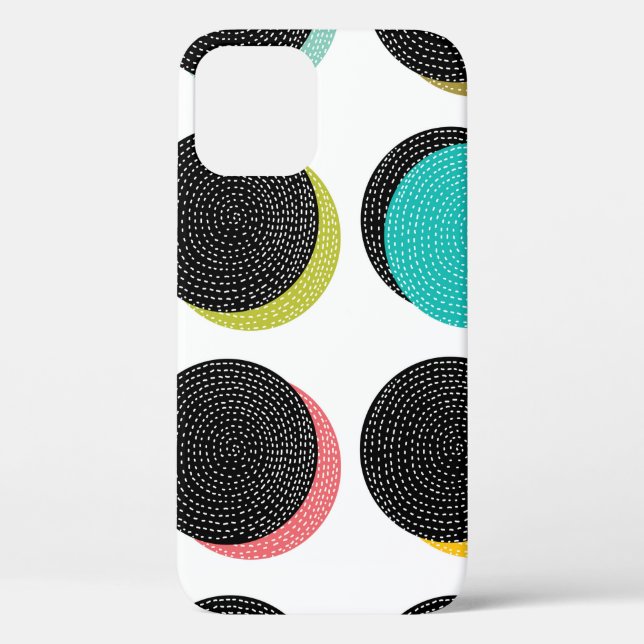 Abstrakte Polka-Punkte im Stil der Case-Mate iPhone Hülle (Rückseite)