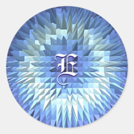 Abstrakte Polsterung Runder Aufkleber