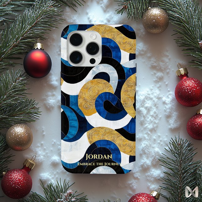 Abstrakte polynesische Wellen - künstlerische Rhyt Case-Mate iPhone Hülle (Von Creator hochgeladen)