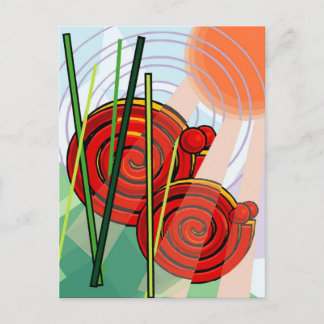Abstrakte Postkarte