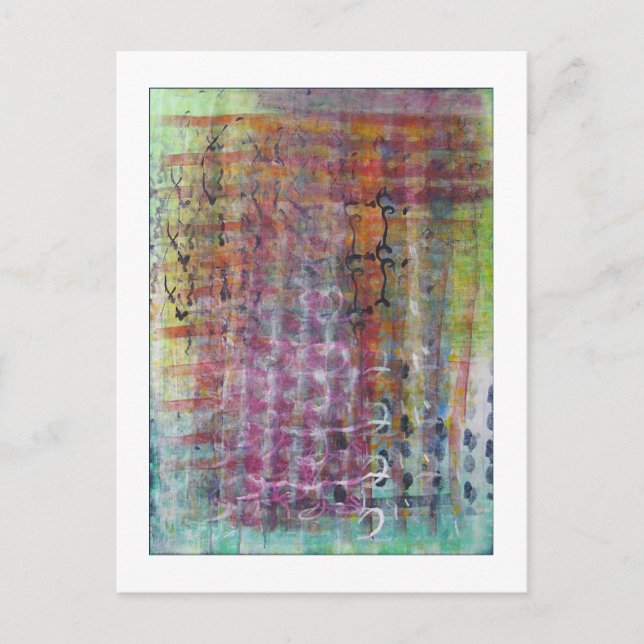 Abstrakte Postkarte (Vorderseite)